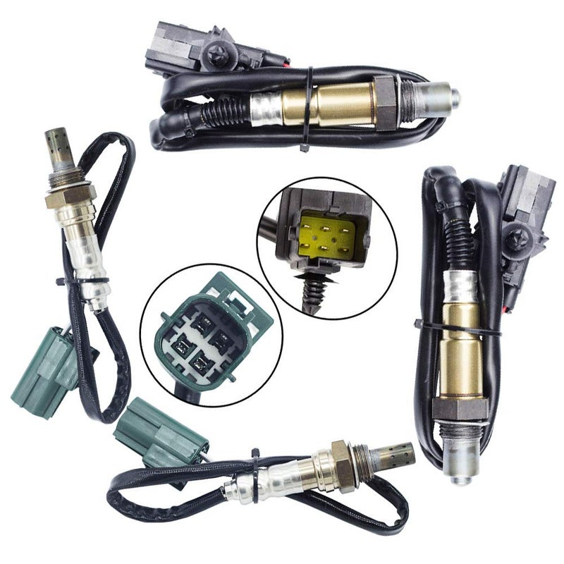 Guniang Set of 4 Air Fuel Ratio Oxygen Sensor for Nissan Murano 2004 2005 2006 2007 3.5L Upstream + Downstream - Image 1